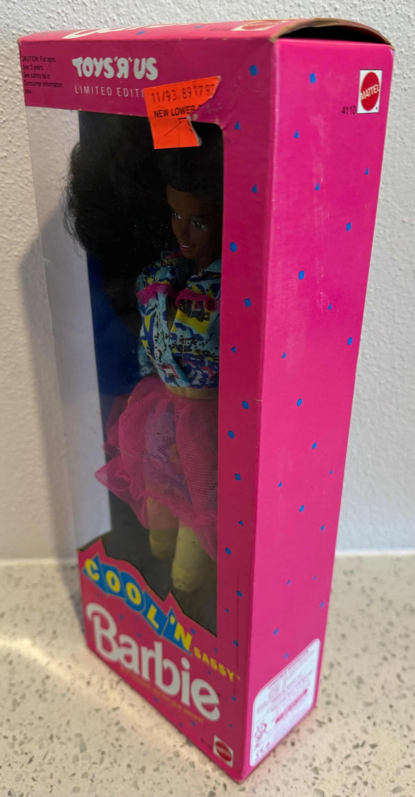 1992 Toys R Us Limited Edition Cool n Sassy AA Barbie Doll