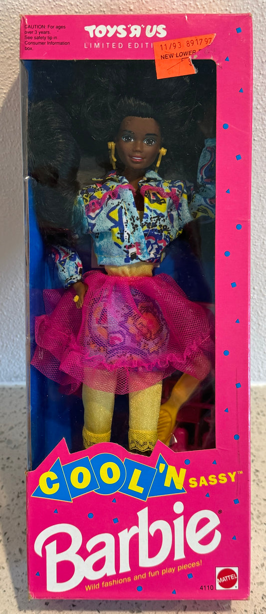 1992 Toys R Us Limited Edition Cool n Sassy AA Barbie Doll